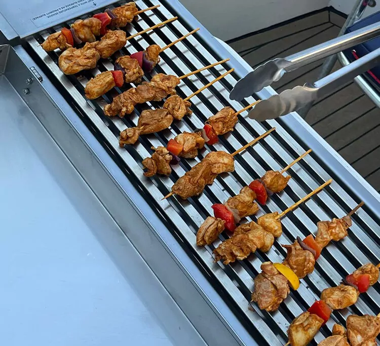 boat barbecue in amsterdam