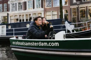 self drive boat amsterdam winter